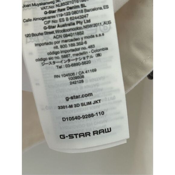 G-Star Raw Women’s White Button-Up Slim Fit Denim Jacket Size Medium - Picture 9 of 10